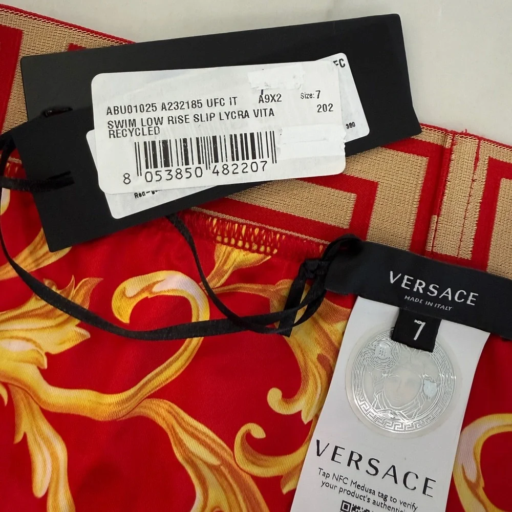 Versace Greca Border Swim Briefs